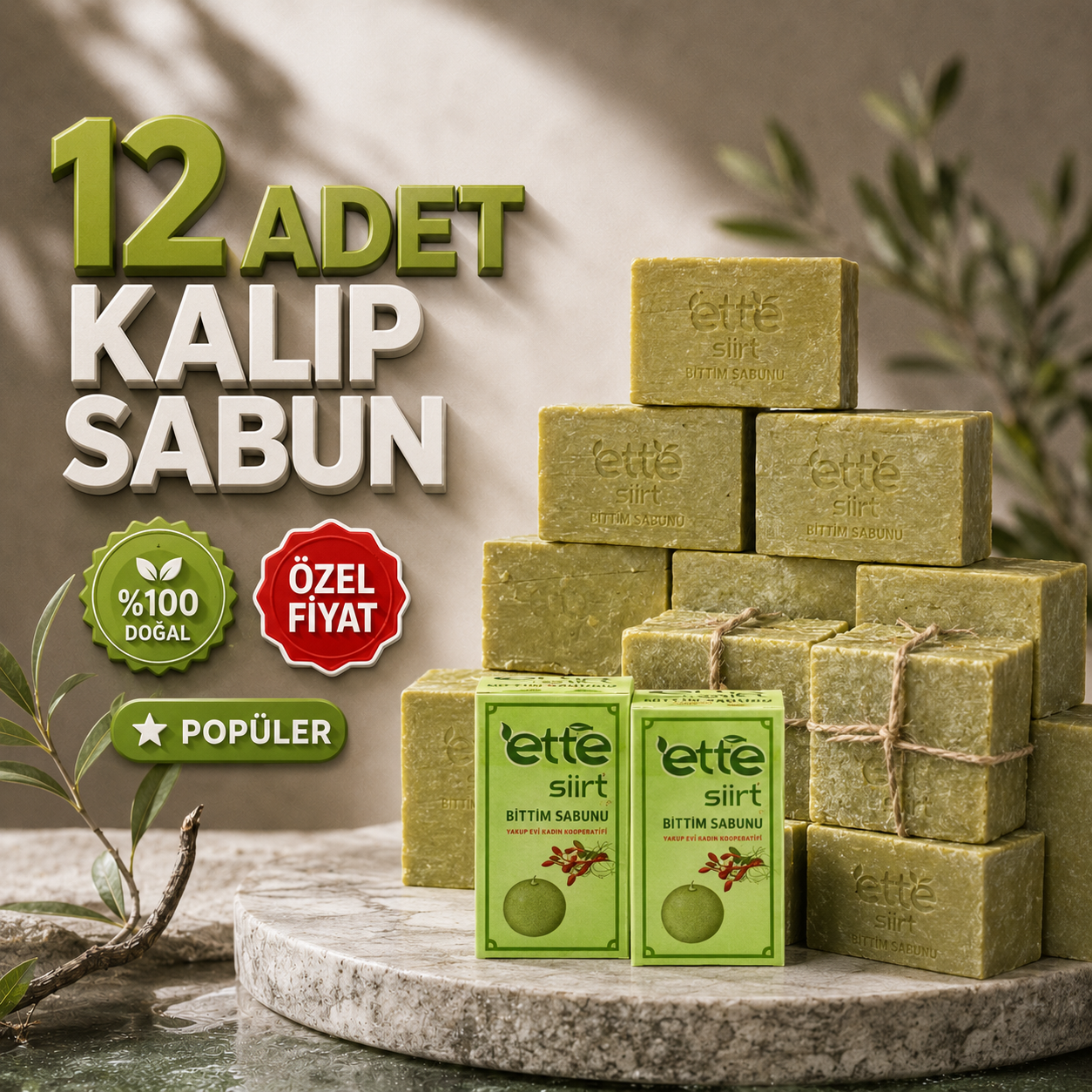 Bıttım Sabunu – 12 Kalıp